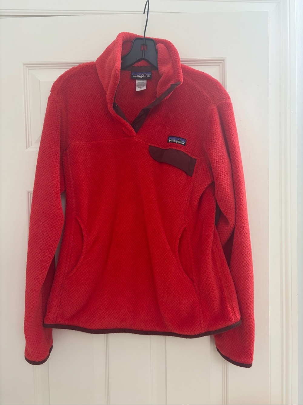 Patagonia Men’s Red Zip-Up Fleece Pullover